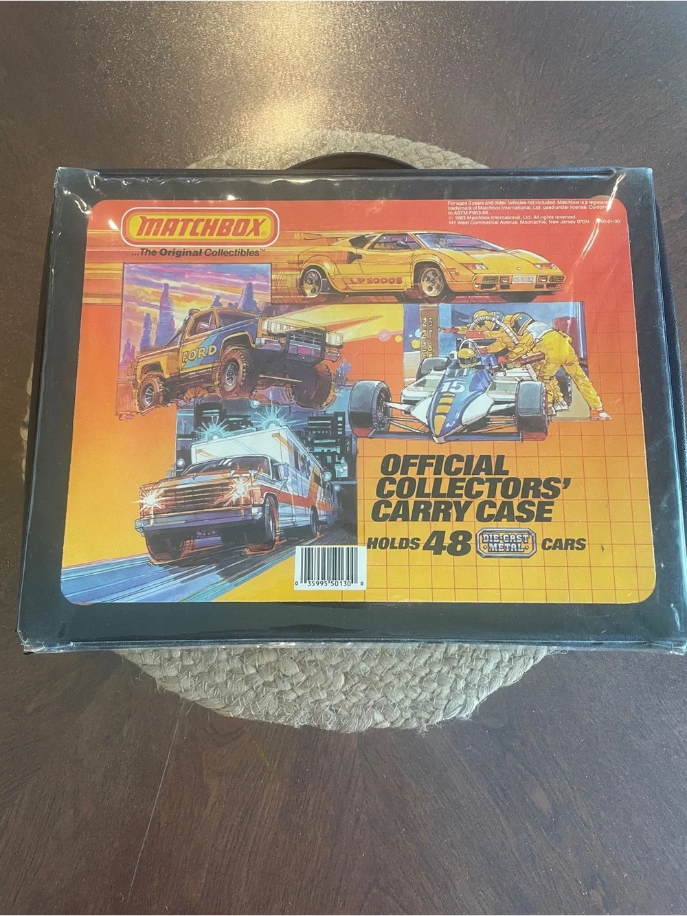 Vintage 1983 Matchbox Holds 48 Cars Official Collectors Carry Case w/ 48 cars